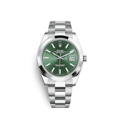 Réplique Rolex Datejust 126300 41mm Vert menthe Oyster
