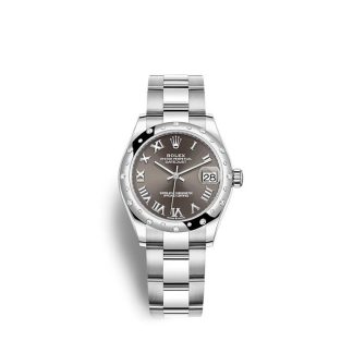 Réplique Rolex Datejust 31mm 278344RBR Gris foncé