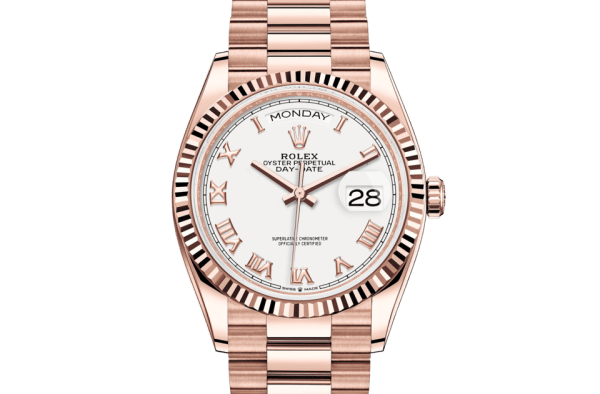 Réplique Rolex Day-Date 36 Oyster 36 mm Or Everose 128235