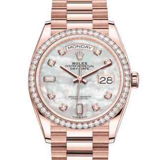 Réplique Rolex Day-Date 36 Oyster 36 mm Or Everose et diamants 128345RBR