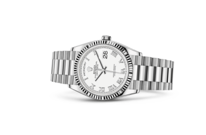 Réplique Rolex Day-Date 36 Oyster 36 mm or blanc 128239 – Image 2