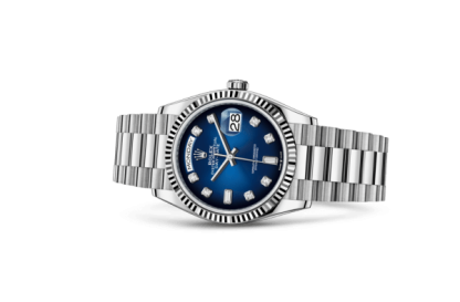 Réplique Rolex Day-Date 36 Oyster 36 mm or blanc 128239 – Image 2