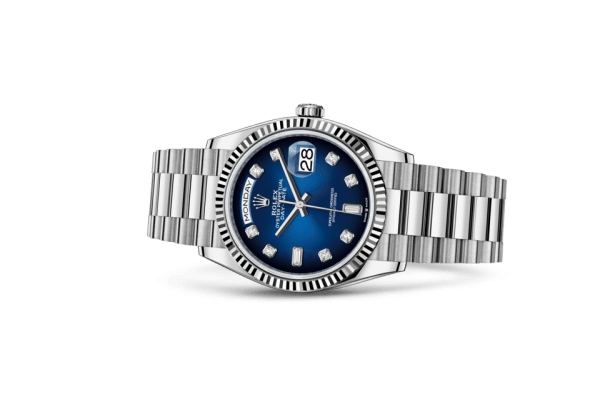 Réplique Rolex Day-Date 36 Oyster 36 mm or blanc 128239 – Image 2