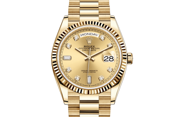 Réplique Rolex Day-Date 36 Oyster 36 mm or jaune 128238
