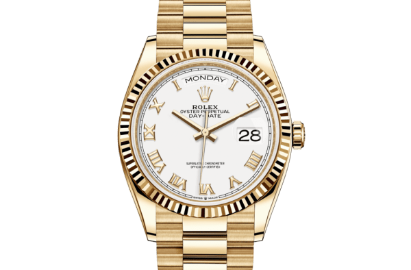 Réplique Rolex Day-Date 36 Oyster 36 mm or jaune 128238