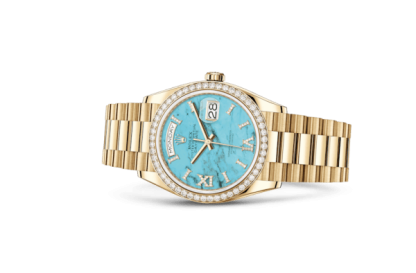 Réplique Rolex Day-Date 36 Oyster 36 mm or jaune et diamants 128348RBR – Image 2