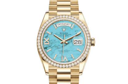 Réplique Rolex Day-Date 36 Oyster 36 mm or jaune et diamants 128348RBR