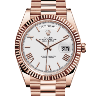 Réplique Rolex Day-Date 40 Oyster 40 mm Or Everose 228235