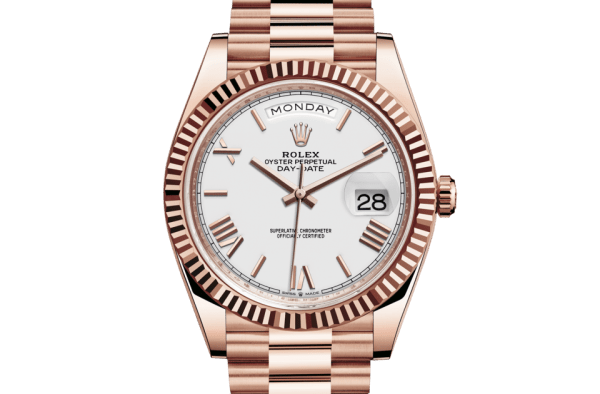 Réplique Rolex Day-Date 40 Oyster 40 mm Or Everose 228235