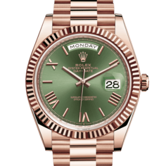 Réplique Rolex Day-Date 40 Oyster 40 mm Or Everose 228235