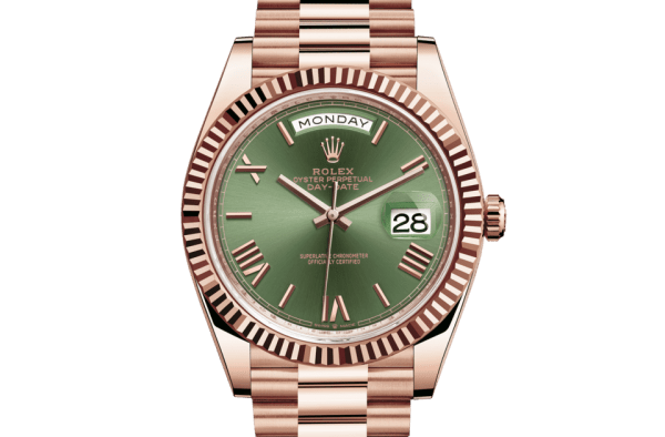 Réplique Rolex Day-Date 40 Oyster 40 mm Or Everose 228235