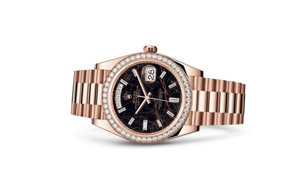 Réplique Rolex Day-Date 40 Oyster 40 mm Or Everose et diamants 228345RBR – Image 2