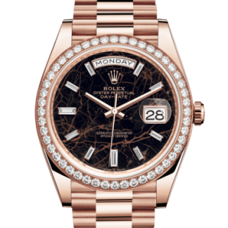 Réplique Rolex Day-Date 40 Oyster 40 mm Or Everose et diamants 228345RBR
