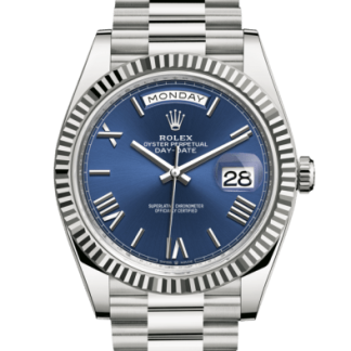 Réplique Rolex Day-Date 40 Oyster 40 mm or blanc 228239