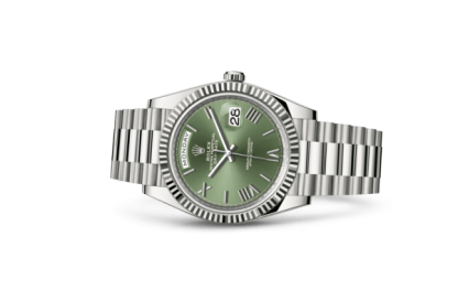 Réplique Rolex Day-Date 40 Oyster 40 mm or blanc 228239 – Image 2