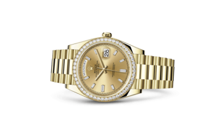 Réplique Rolex Day-Date 40 Oyster 40 mm or jaune et diamants 228348RBR – Image 2