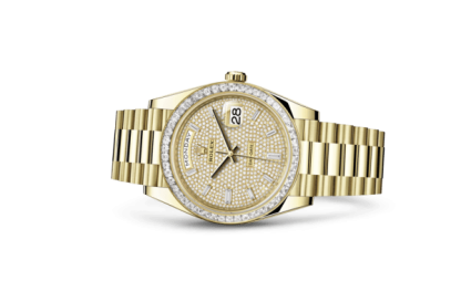 Réplique Rolex Day-Date 40 Oyster 40 mm or jaune et diamants 228398TBR – Image 2