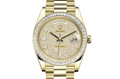 Réplique Rolex Day-Date 40 Oyster 40 mm or jaune et diamants 228398TBR