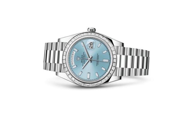 Réplique Rolex Day-Date 40 Oyster 40 mm platine et diamants 228396TBR – Image 2