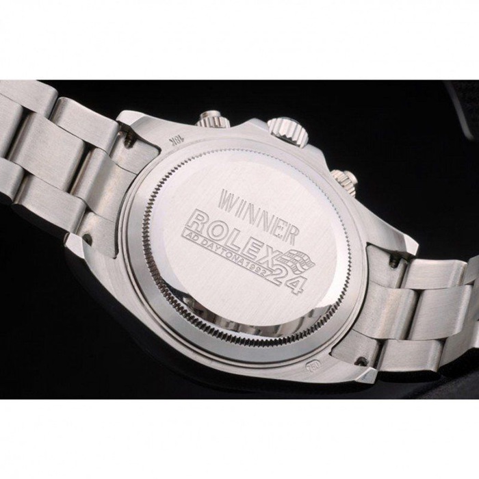 Réplique Rolex Daytona Cosmograph Lunette Cristaux Arc-en-ciel Bracelet Acier Noir 80250 – Image 8