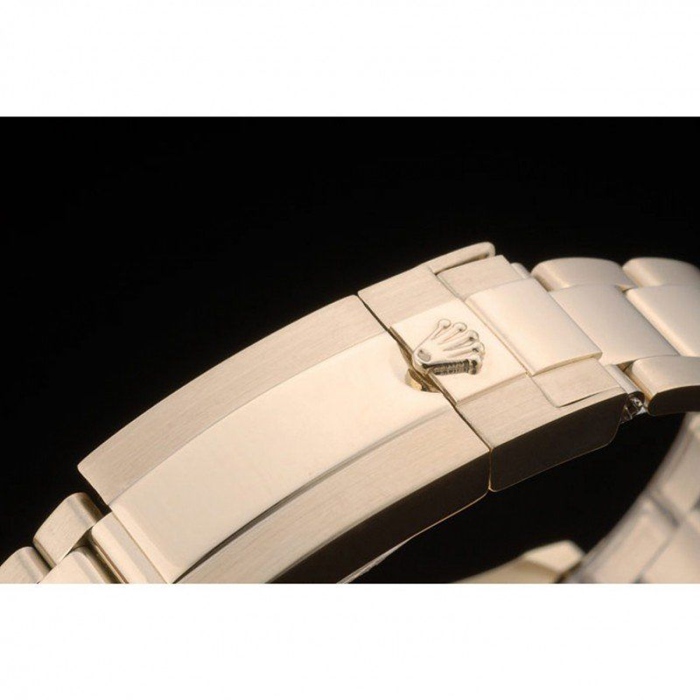 Réplique Rolex Daytona Cosmograph Lunette cristaux arc-en-ciel Bracelet or rose Cadran noir 80251 – Image 6