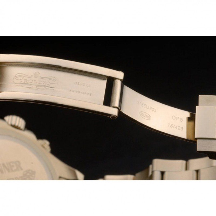 Réplique Rolex Daytona Cosmograph Lunette cristaux arc-en-ciel Bracelet or rose Cadran noir 80251 – Image 7