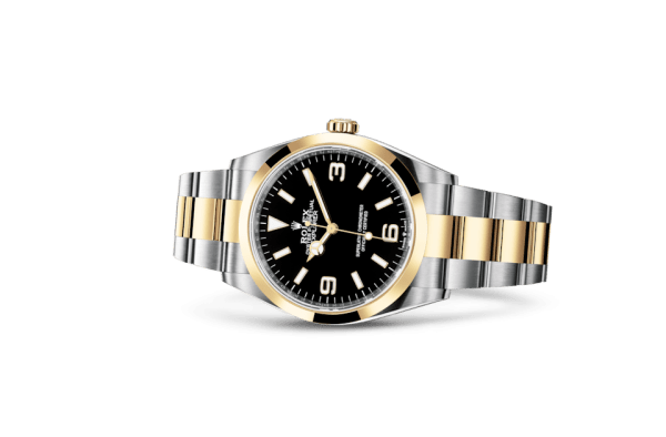 Réplique Rolex Explorer Oyster 36 mm Oystersteel et or jaune 124273 – Image 2