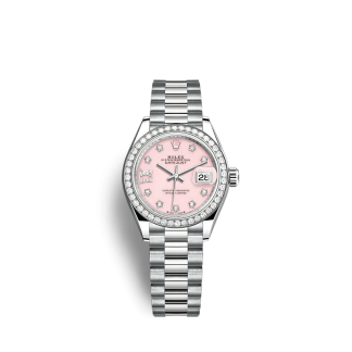 Réplique Rolex Lady-Datejust 279139RBR 28mm Pink opal