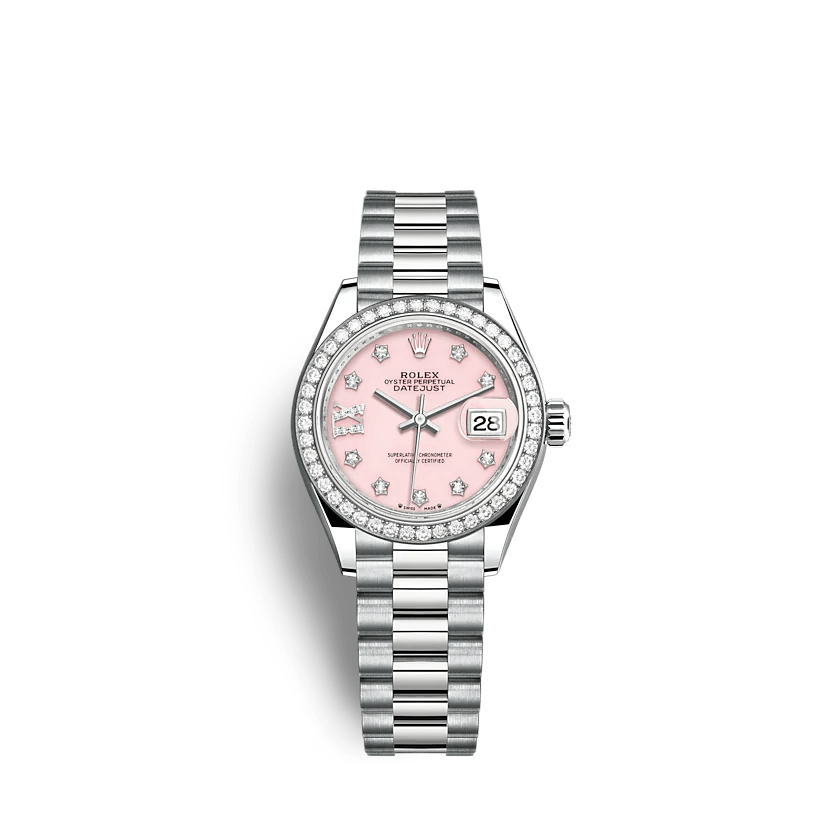 Réplique Rolex Lady-Datejust 279139RBR 28mm Pink opal