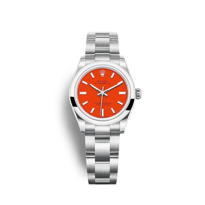 Réplique Rolex Oyster Perpetual 31mm Rouge Corail