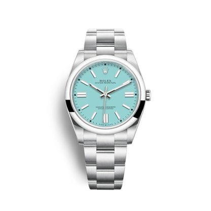 Réplique Rolex Oyster Perpetual 41mm Bleu turquoise