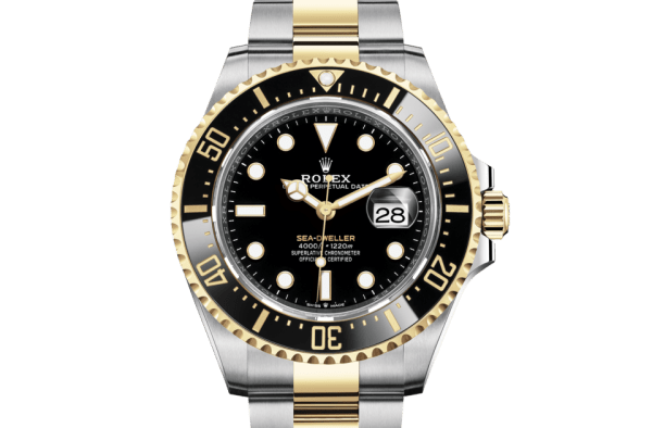 Réplique Rolex Sea-Dweller Oyster 43 mm Oystersteel et or jaune 126603