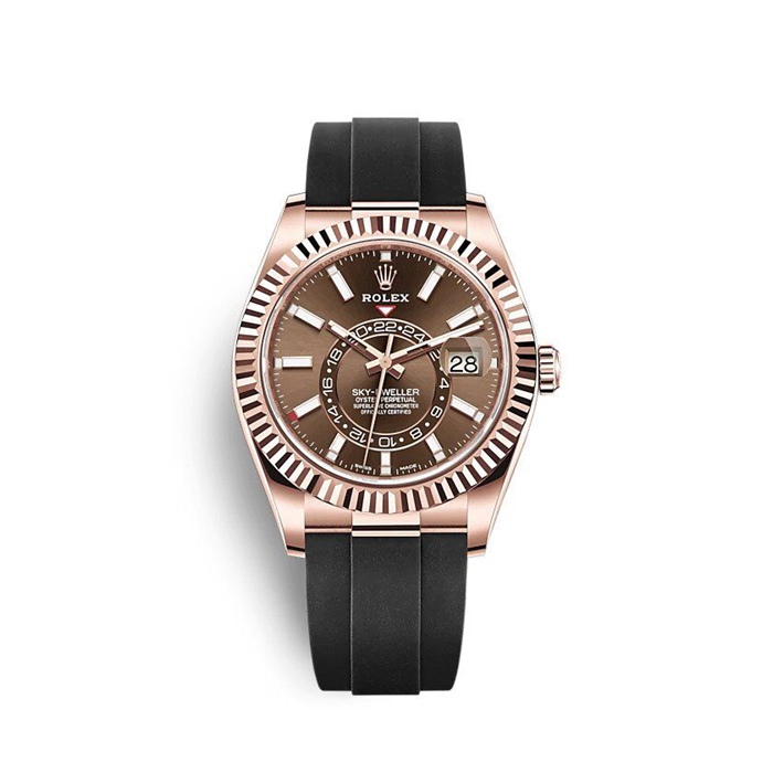 Réplique Rolex Sky-Dweller 326235 Chocolat