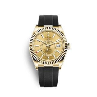 Réplique Rolex Sky-Dweller 326238 Champagne