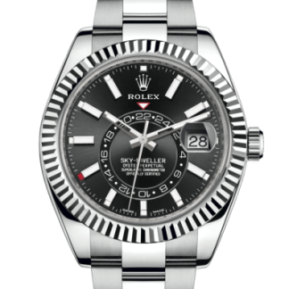 Réplique Rolex Sky-Dweller Oyster 42 mm Oystersteel et or blanc 326934