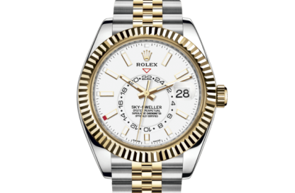 Réplique Rolex Sky-Dweller Oyster 42 mm Oystersteel et or jaune 326933