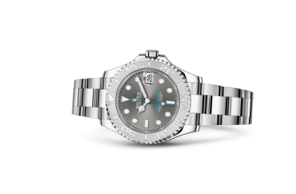 Réplique Rolex Yacht-Master 37 Oyster 37 mm Oystersteel et platine 268622 – Image 2