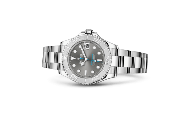 Réplique Rolex Yacht-Master 37 Oyster 37 mm Oystersteel et platine 268622 – Image 2