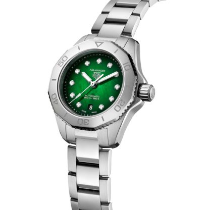 TAG Heuer Aquaracer Professional 200 30mm Ladies Watch Green WBP2415.BA0622 – Image 2