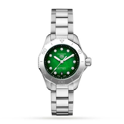 TAG Heuer Aquaracer Professional 200 30mm Ladies Watch Green WBP2415.BA0622