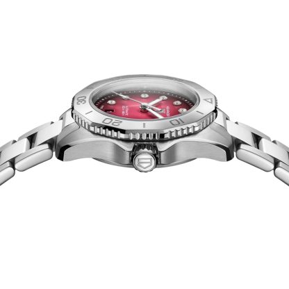 TAG Heuer Aquaracer Professional 200 Date 30mm Ladies Watch Red WBP2414.BA0622 – Image 4