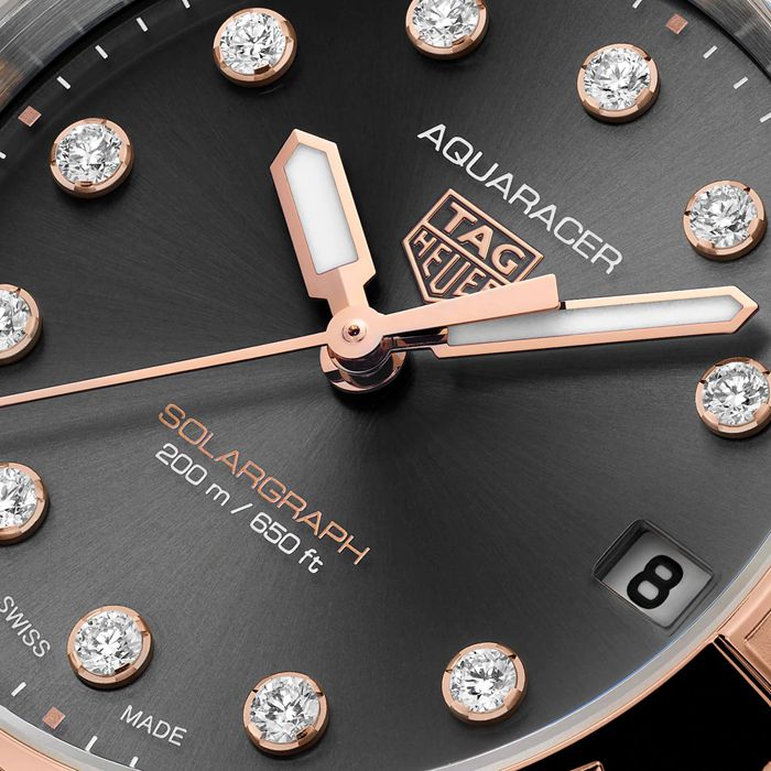 TAG Heuer Aquaracer Professional 200 Solargraph 34mm Ladies Watch Black WBP1324.BB0005 – Image 3