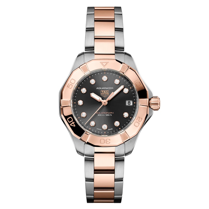 TAG Heuer Aquaracer Professional 200 Solargraph 34mm Ladies Watch Black WBP1324.BB0005