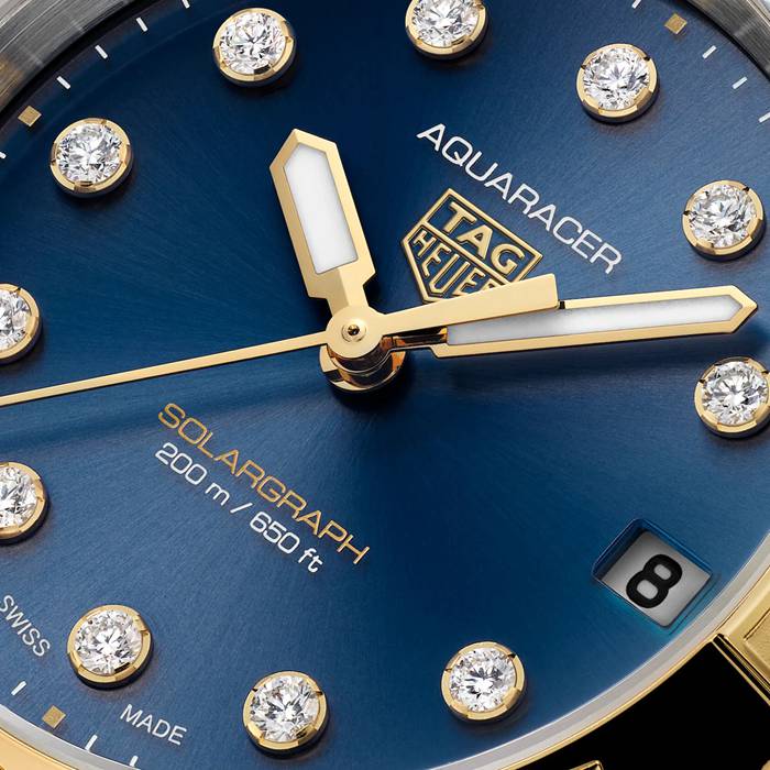 TAG Heuer Aquaracer Professional 200 Solargraph 34mm Ladies Watch Blue WBP1323.BB0004 – Image 3