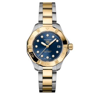 TAG Heuer Aquaracer Professional 200 Solargraph 34mm Ladies Watch Blue WBP1323.BB0004