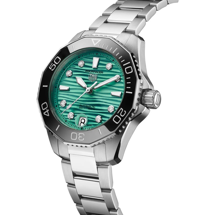 TAG Heuer Aquaracer Professional 300 36mm Ladies Watch Turquoise WBP231K.BA0618 – Image 2