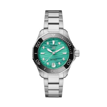 TAG Heuer Aquaracer Professional 300 36mm Ladies Watch Turquoise WBP231K.BA0618