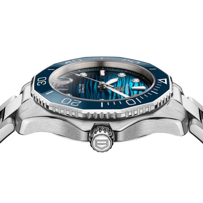 TAG Heuer Aquaracer Professional 300 Date 36mm Ladies Watch Blue WBP231N.BA0618 – Image 3