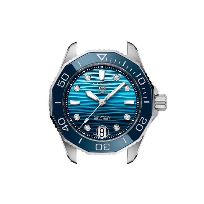 TAG Heuer Aquaracer Professional 300 Date 36mm Ladies Watch Blue WBP231N.BA0618 – Image 4