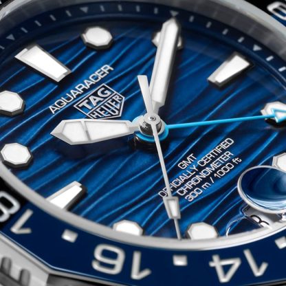 TAG Heuer Aquaracer Professional 300 GMT 42mm Montre Homme Bleu WBP5114.BA0013 – Image 3